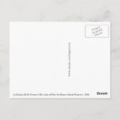 La Donna Della Finestra van Dante Gabriel Rossetti Briefkaart (Achterkant)