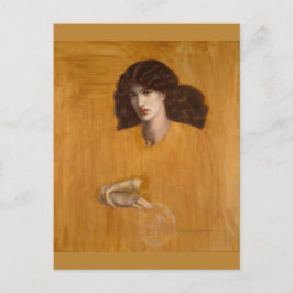 La Donna Della Finestra van Dante Gabriel Rossetti Briefkaart