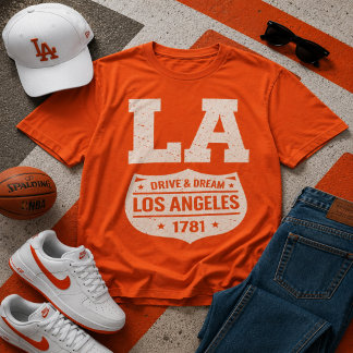 LA Drive & Dream Los Angeles Vintage  T-shirt