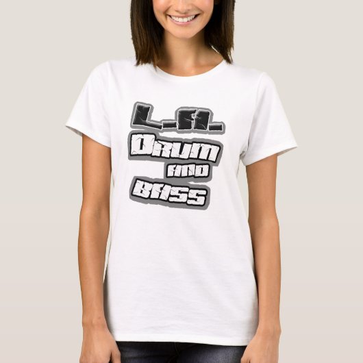 LA DRUM n BASS girl DnB shirt (Voorkant)
