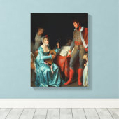 La Duchesse Abrantes et le General Junot Canvas Afdruk (Insitu (Houten vloer))