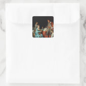 La Duchesse Abrantes et le General Junot Vierkante Sticker (Tas)