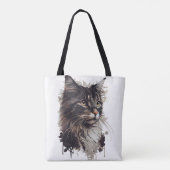 La Elegancia felina en tu vida Tote Bag (Achterkant)