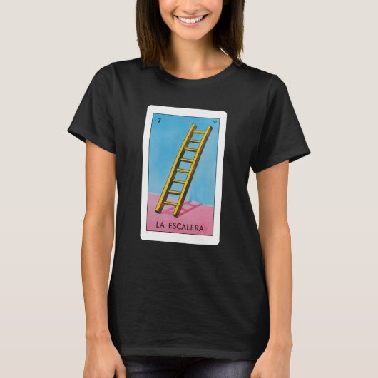 La Escalera Lottery Gift the Ladder Card Mexican L T-shirt (Voorkant)