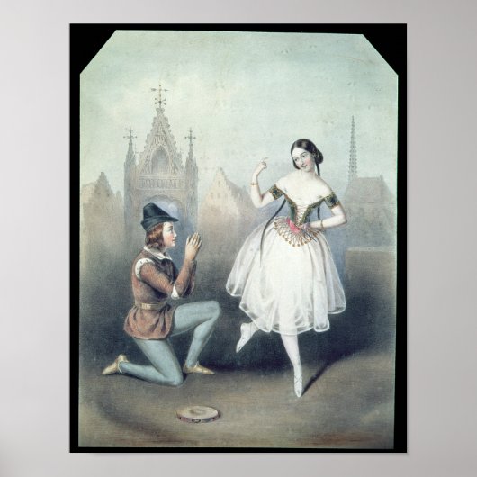 La Esmeralda'': Carlotta Grisi & Jules Perrot Poster (Voorkant)