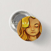La fabbricante di pennuti ronde button 3,2 cm (Voorkant /achterkant)