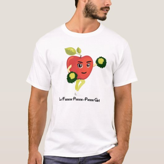 LA FAMEUSE POM POM GIRL ! (pomme) T-shirt (Voorkant)