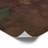 La Farge - Autumn Study Uitzicht over Hanging Rock Poster (Hoek)