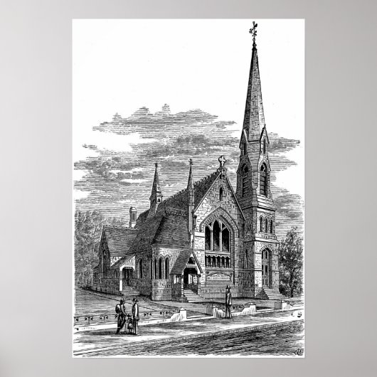La Farge - Channing Memorial Church Poster (Voorkant)
