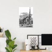 La Farge - Channing Memorial Church Poster (Thuiskantoor)