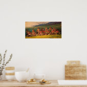 La Farge - Chiefs en uitvoerders in de oorlogsdans Poster (Keuken)