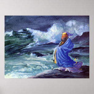 La Farge - een Rishi die een Storm Japans opbelt.. Poster