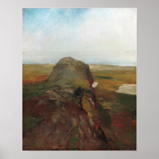 La Farge - Herfststudie uitzicht over Hanging Rock Poster (Voorkant)