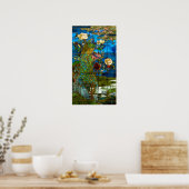 La Farge - Pauwen en Pioenrozen Poster (Keuken)