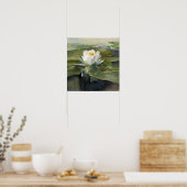La Farge - Waterlelie in zonlicht Poster (Keuken)