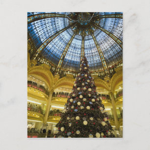 La Fayette bij Kerstmis, Parijs, Frankrijk van Feestdagenkaart