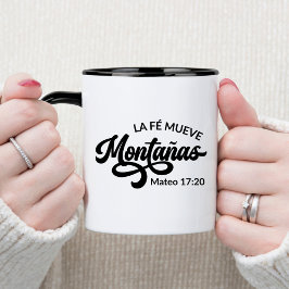 La Fé Mueve Montañas Spaans Christelijke Koffie Mo Mok