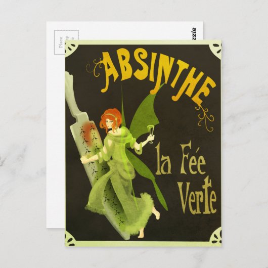 La Fee Verte Briefkaart (Voorkant / Achterkant)