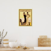 La Femme Chez Elle French Deco Hoesje 16x20 Poster (Keuken)