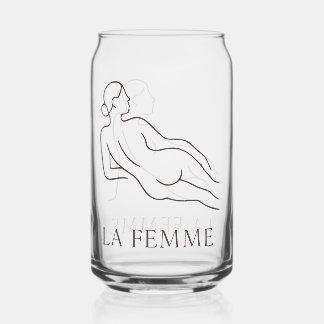 La Femme – Elegante minimalistische stijl Blikvorm Glas