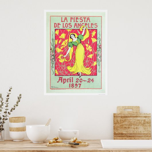La Fiesta de LA 1897 Poster (Keuken)