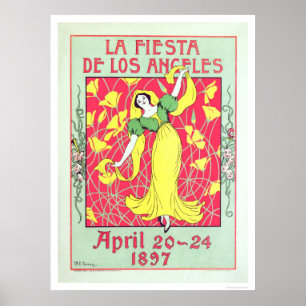 La Fiesta de LA 1897 Poster