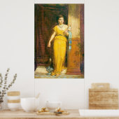 La Fileuse, door John William Waterhouse, 1874 Poster (Keuken)