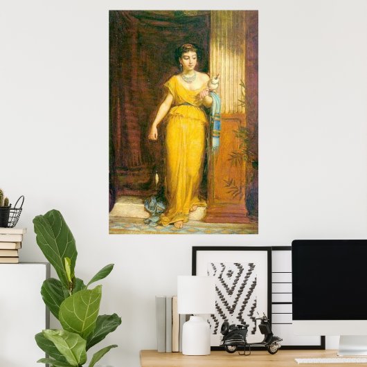 La Fileuse, door John William Waterhouse, 1874 Poster (Thuiskantoor)