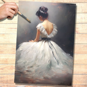 La Fille 1 Decoupage papier