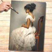 La Fille 3 Decoupage papier