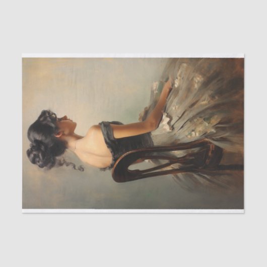 La Fille 4 Decoupage papier (Voorkant)