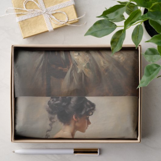 La Fille 4 Decoupage papier (Geschenk)