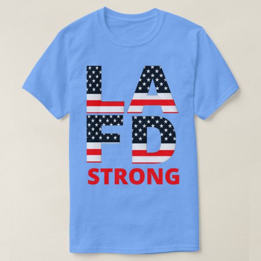 LA Fire Department Strong 1 T-shirt (Design voorkant)