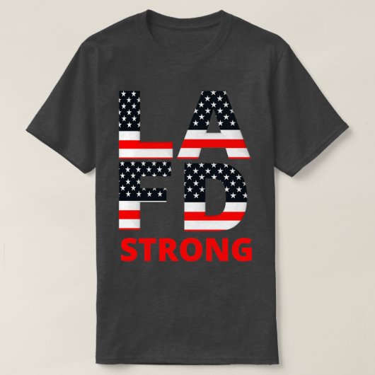 LA Fire Department Strong T-shirt (Design voorkant)