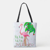La Flamingo Xmas Tote Bag (Achterkant)