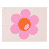 La Fleur 05 Abstract bloemroze en Oranje bloemen Tafelkleed (Voorkant (Horizontaal))