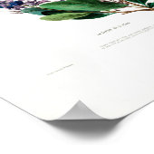 La Fleur de St.Jean Paarse Floral Amerique Botanic Poster (Hoek)