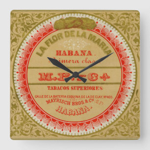 La Flor de La Maria Vierkante Klok