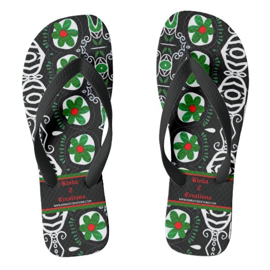 La Flor Verde Teenslippers (Voetbed)