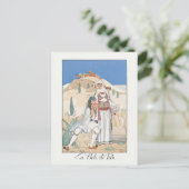 La flute de Pan van George Barbier (1923) Briefkaart (Staand voorkant)