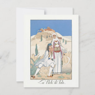 La flute de Pan van George Barbier (1923) Briefkaart