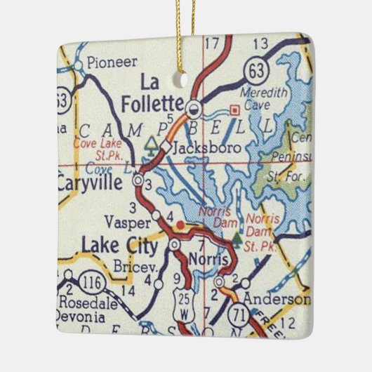 La Follette TN Keramisch Ornament (Links)