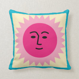 La Fonda Sun geel roze Kussen