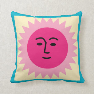 La Fonda Sun geel roze Kussen