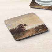 La Forêt de Fontainebleau aux Environs de Barbizon Bier Onderzetter (Linkerzijde)