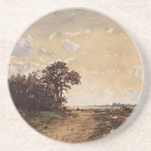 La Forêt de Fontainebleau aux Environs de Barbizon Zandsteen Onderzetter