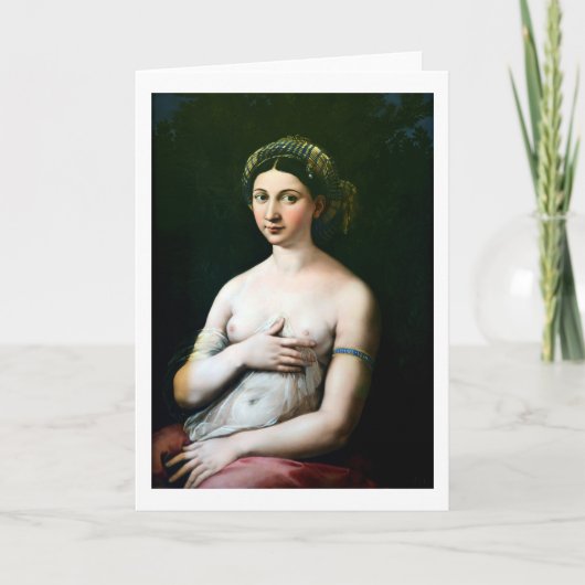 La Fornarina, Raphael, 1518-1519 Kaart (Voorkant)