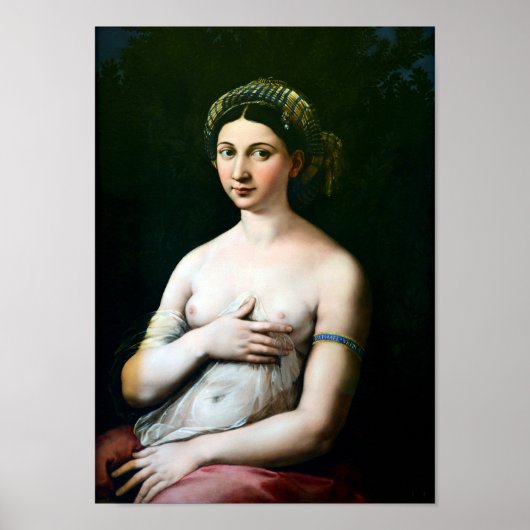 La Fornarina, Raphael Poster (Voorkant)