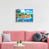 La Fortaleza, San Juan, Puerto Rico Canvas Print (Insitu (Woonkamer))