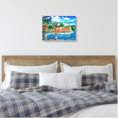 La Fortaleza, San Juan, Puerto Rico Canvas Print (Insitu (Slaapkamer))
